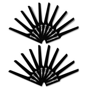 EBERTH 10x Stichsägeblatt T18 + 10x Stichsägeblatt T24 Gesamtlänge 95mm