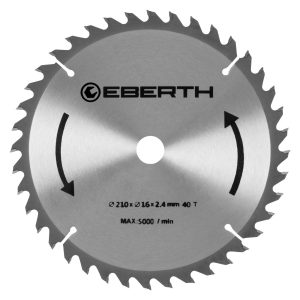 EBERTH Kreissägeblatt 210mm Durchmesser 30mm Bohrung 2
