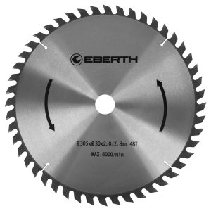 EBERTH Kreissägeblatt 305mm Durchmesser 30mm Bohrung 2