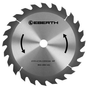 EBERTH Kreissägeblatt 315mm Durchmesser 30mm Bohrung 3