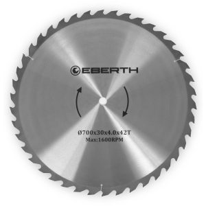 EBERTH Kreissägeblatt 700mm Durchmesser 30mm Bohrung 4