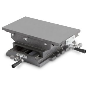 EBERTH Kreuztisch aus Gusseisen Stahl Arbeitstisch 200x360mm Arbeitshöhe 120mm
