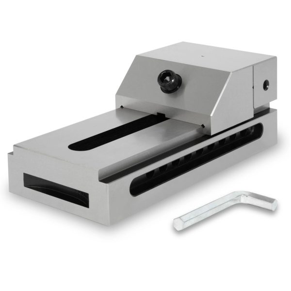 EBERTH Präzisions-Niederzugschraubstock Backenbreite 125mm Spannweite 160mm