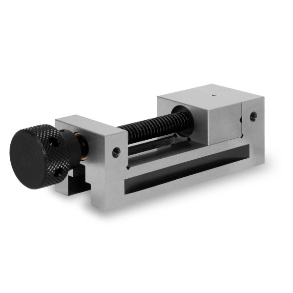 EBERTH Präzisionsschraubstock mit Spindel Backenbreite 50mm Spannweite 65mm