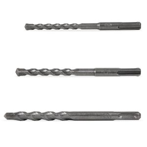 EBERTH SDS Plus Bohrer Set 3-tlg mit 8mm 10mm 12mm Betonbohrer aus Hartmetall