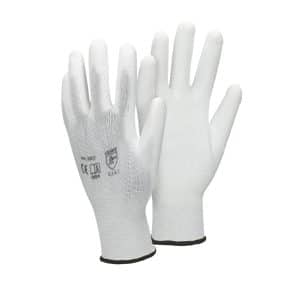 ECD Germany 24 Paar Arbeitshandschuhe PU-Beschichtung Größe 10-XL Weiß