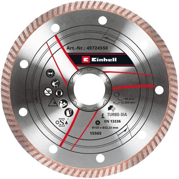 Einhell Accessory Diamant-Trennscheibe Dünn 125 x 1