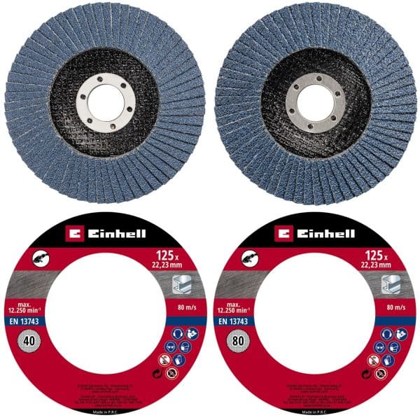 Einhell Fächerscheiben 125 K 40/80 2 Stück