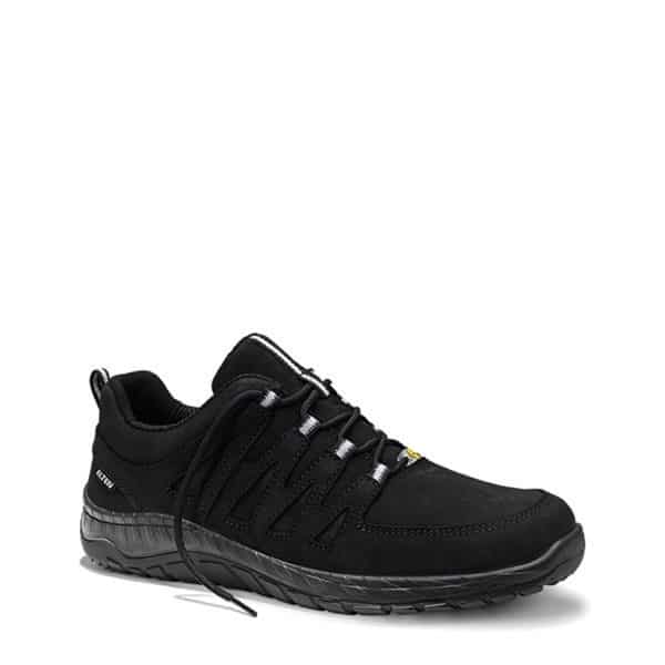 Elten Berufshalbschuh Maddox Black Leather Low Esd O2 Gr. 38