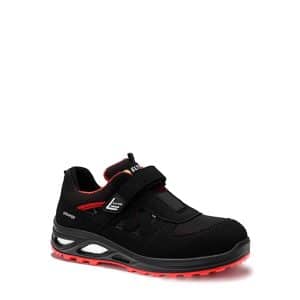 Elten Damen-Sicherheitssandale Hannah Xxtl Black-Red Easy Esd S1P Gr. 38