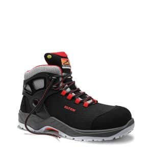 Elten Sicherheitsschnürstiefel Arturo Black-Red Mid Esd S3 Gr. 38