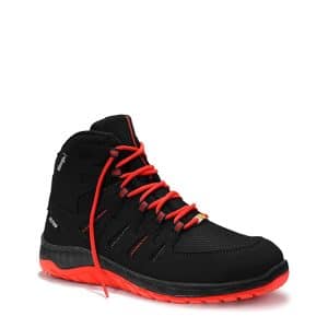 Elten Sicherheitsschnürstiefel Maddox Black-Red Mid Esd S3 Gr. 48