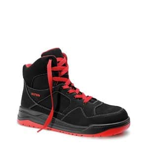 Elten Sicherheitsschnürstiefel Maverick Black-Red Mid Esd S3 Gr. 38