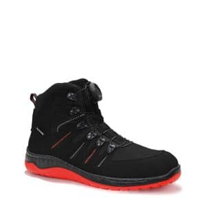 Elten Sicherheitsstiefel Maddox Boa Black-Red Mid Esd S3 Gr. 38