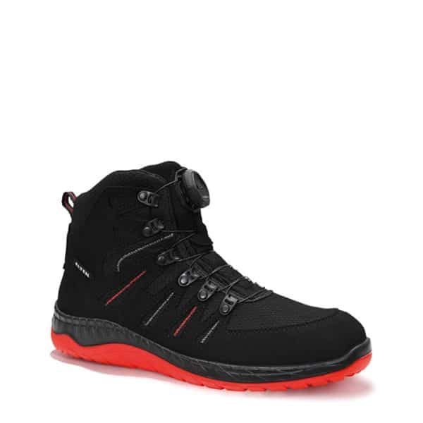 Elten Sicherheitsstiefel Maddox Boa Black-Red Mid Esd S3 Gr. 48