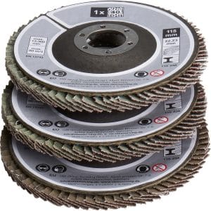 Fächerschleifscheiben Set 3-teilig 115 mm