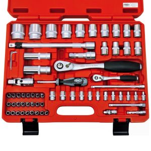 Famex Werkzeug-Set 580-16 Professional 66-teilig mit Steckschlüsselsatz Gefüllt