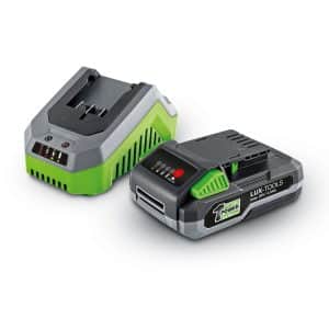 LUX 1 PowerSystem Starter-Set mit 20 V 2 Ah Li-Ion Akku und Schnellladegerät