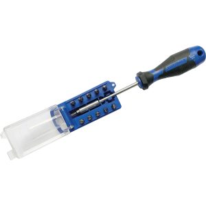 LUX Bit-Schraubenzieher mit 11-teiligem Bitmagazin