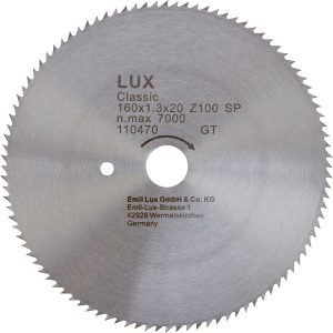 LUX CV-Kreissägeblatt 160 mm x 20 mm 64 Z