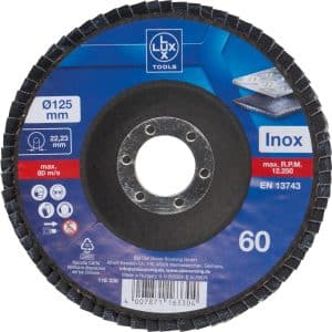 LUX Fächerschleifscheibe Metall Ø 125 mm K60