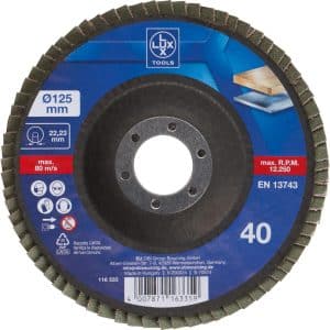 LUX Fächerschleifscheibe Multi Ø 125 mm K40