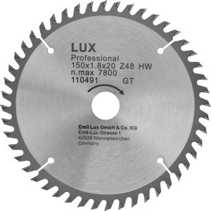 LUX HM-Kreissägeblatt 150 mm x 20 mm 48 Z