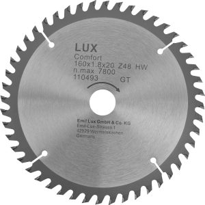 LUX HM-Kreissägeblatt 160 mm x 20 mm 48 Z