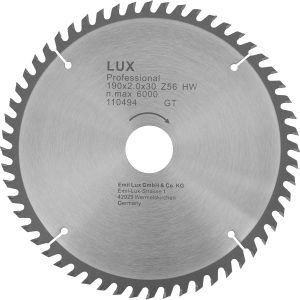 LUX HM-Kreissägeblatt 190 mm x 30 mm 56 Z
