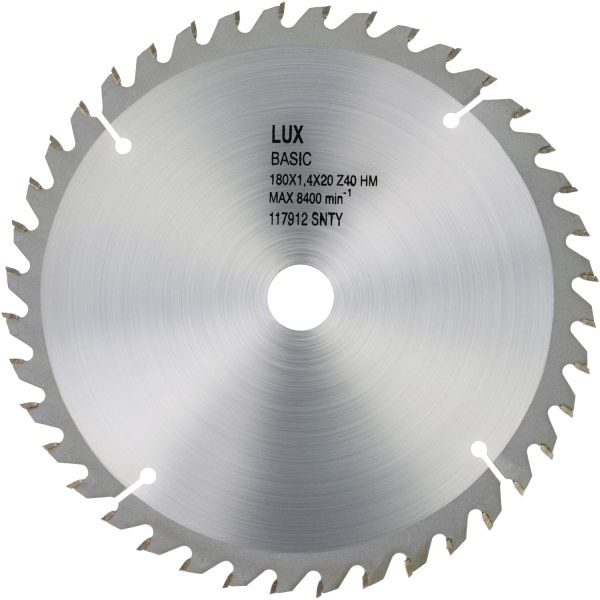 LUX HM-Kreissägeblatt Holz Ø 185 mm 40 Zähne