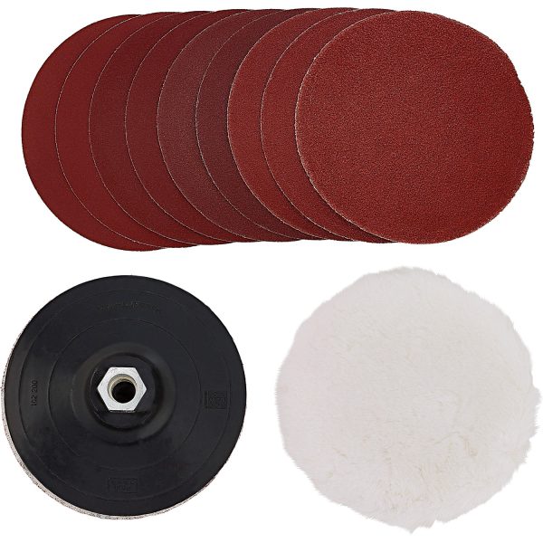LUX Schleif- und Polierset Ø 125 mm 12-teilig
