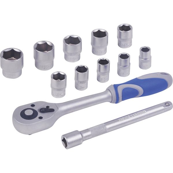 LUX Steckschlüssel Set 10 mm (3/8 Zoll) 12-teilig