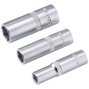 LUX Steckschlüssel Set 3-teilig 10 mm 13 mm 17 mm Comfort