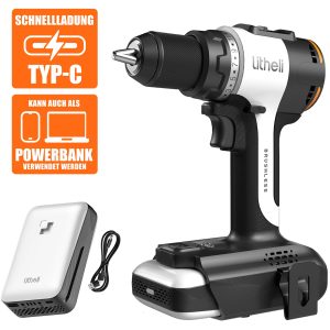 Litheli U20 Akku-Bohrer 20 V EPT010024 inkl. Akku 2.0 Ah