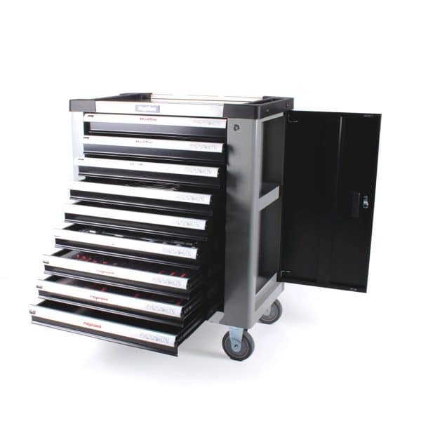 Mephisto Premium XXL Werkzeugwagen mit 9 Schubladen inkl. Ringschlüssel-Set