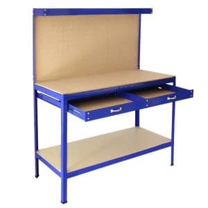 Monstershop Werkbank mit Stecktafel und Schublade Blau