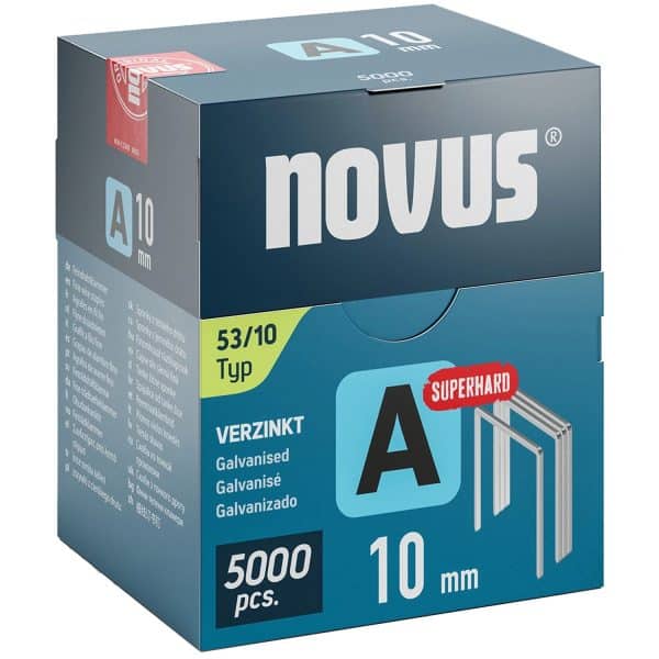 Novus Feindrahtklammern A 53 Länge 10 mm 5.000 Stück