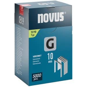 Novus Flachdrahtklammern G 11 Länge 10 mm 5.000 Stück