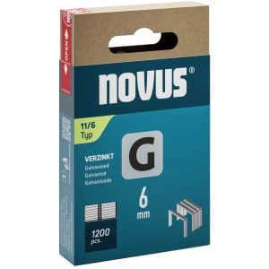 Novus Flachdrahtklammern G 11 Länge 6 mm 1.200 Stück