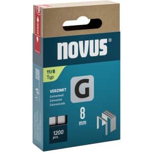 Novus Flachdrahtklammern G 11 Länge 8 mm 1.200 Stück