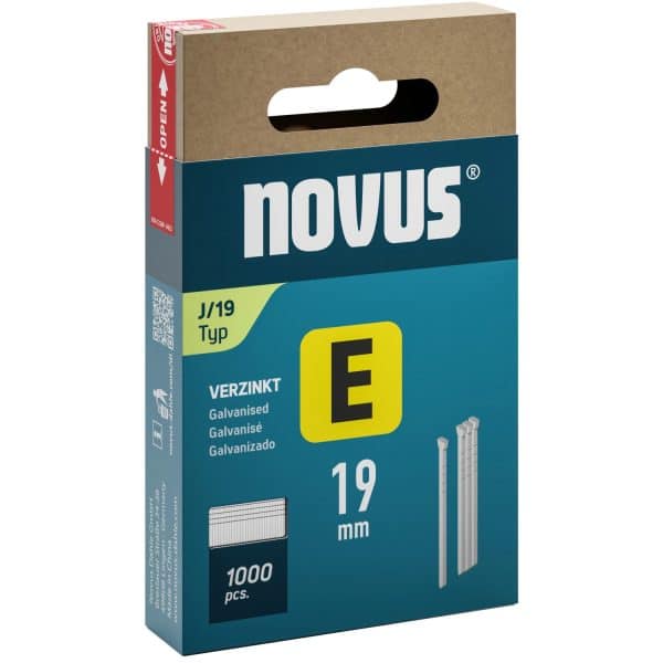 Novus Nägel E Typ J Länge 19 mm 1.000 Stück