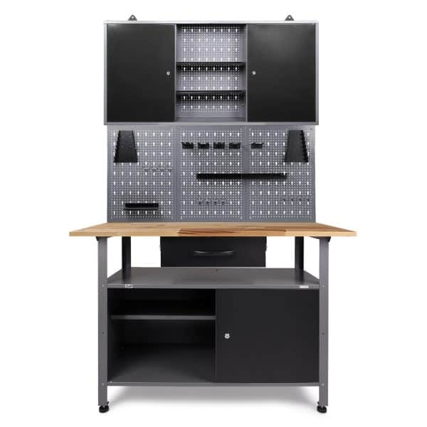 Ondis24 Werkbank Set Klaus 120 cm 1 Schrank Werkstatt