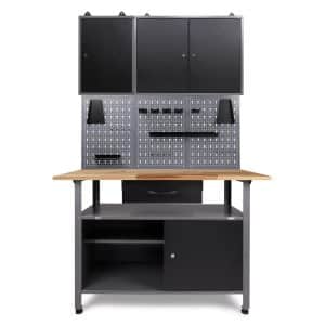 Ondis24 Werkbank Set Klaus 120 cm 2 Schränke Werkstatt