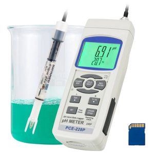 PCE Instruments 228P pH Meter für Kosmetika mit Automatischer Dreipunktkalibrierung