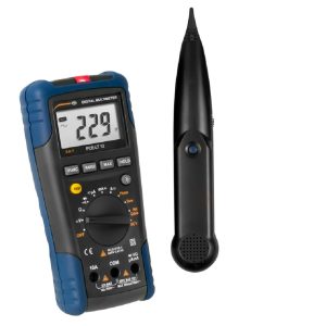 PCE LAN Tester Amperemeter Kontaktlose Spannungserkennung Messgerät LT 12 PCE Instruments LAN Tester Amperemeter Kontaktlose Spannungserkennung Messgerät LT 12