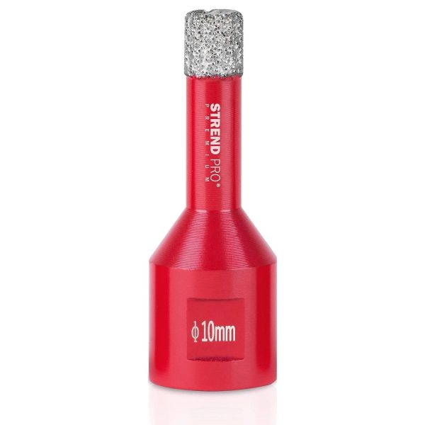 PROREGAL Diamant Bohrkronenaufsatz Premium Crystal 10 mm für Fliesen Glas Feinsteinzeug Keramik Granit Steinfliesen Winkelschleifer Flex M14