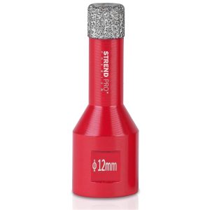 PROREGAL Diamant Bohrkronenaufsatz Premium Crystal 12 mm für Fliesen Glas Feinsteinzeug Keramik Granit Steinfliesen Winkelschleifer Flex M14
