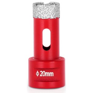 PROREGAL Diamant Bohrkronenaufsatz Premium Crystal 20 mm für Fliesen Glas Feinsteinzeug Keramik Granit Steinfliesen Winkelschleifer Flex M14