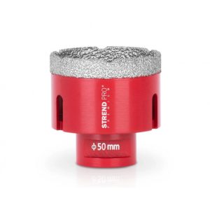 PROREGAL Diamant Bohrkronenaufsatz Premium Crystal 50 mm für Fliesen Glas Feinsteinzeug Keramik Granit Steinfliesen Winkelschleifer Flex M14