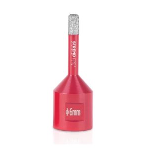PROREGAL Diamant Bohrkronenaufsatz Premium Crystal 6 mm für Fliesen Glas Feinsteinzeug Keramik Granit Steinfliesen Winkelschleifer Flex M14